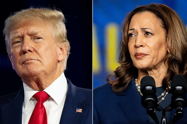 Donald Trump and Kamala Harris